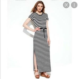 Michael Kors Striped maxi resort dress XXS